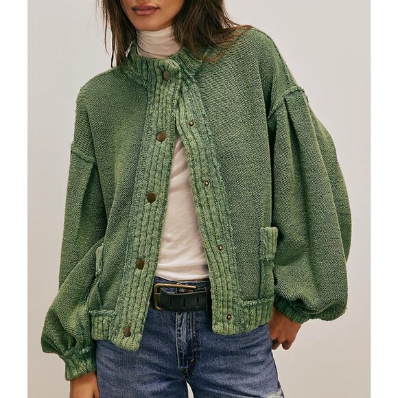 We The Free Cute In This Cardi Color: Frosty Spruce - Picture 1 of 5